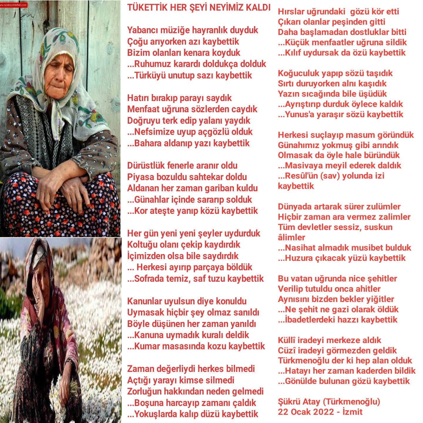 Tükettik her şeyi neyimiz kaldı