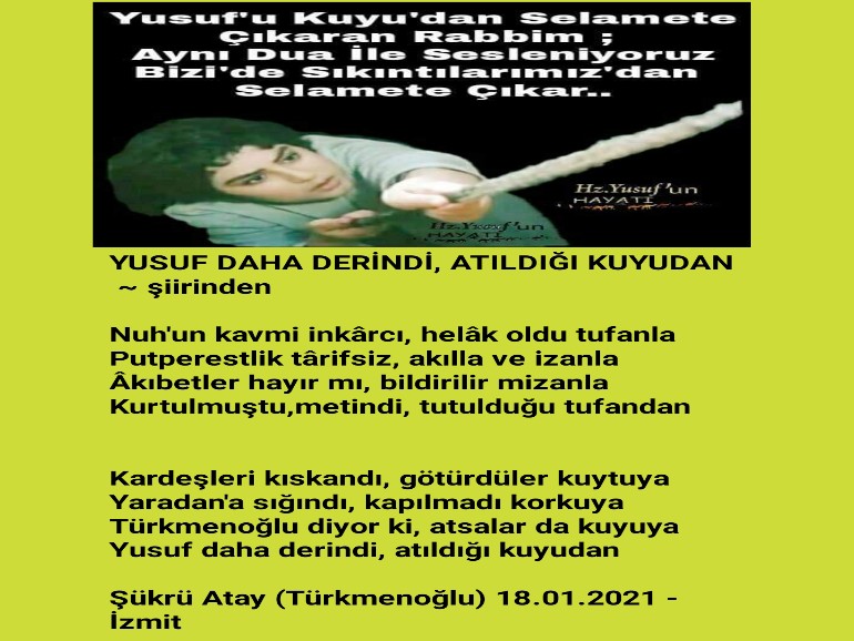 YUSUF DAHA DERİNDİ, ATILDIĞI KUYUDAN