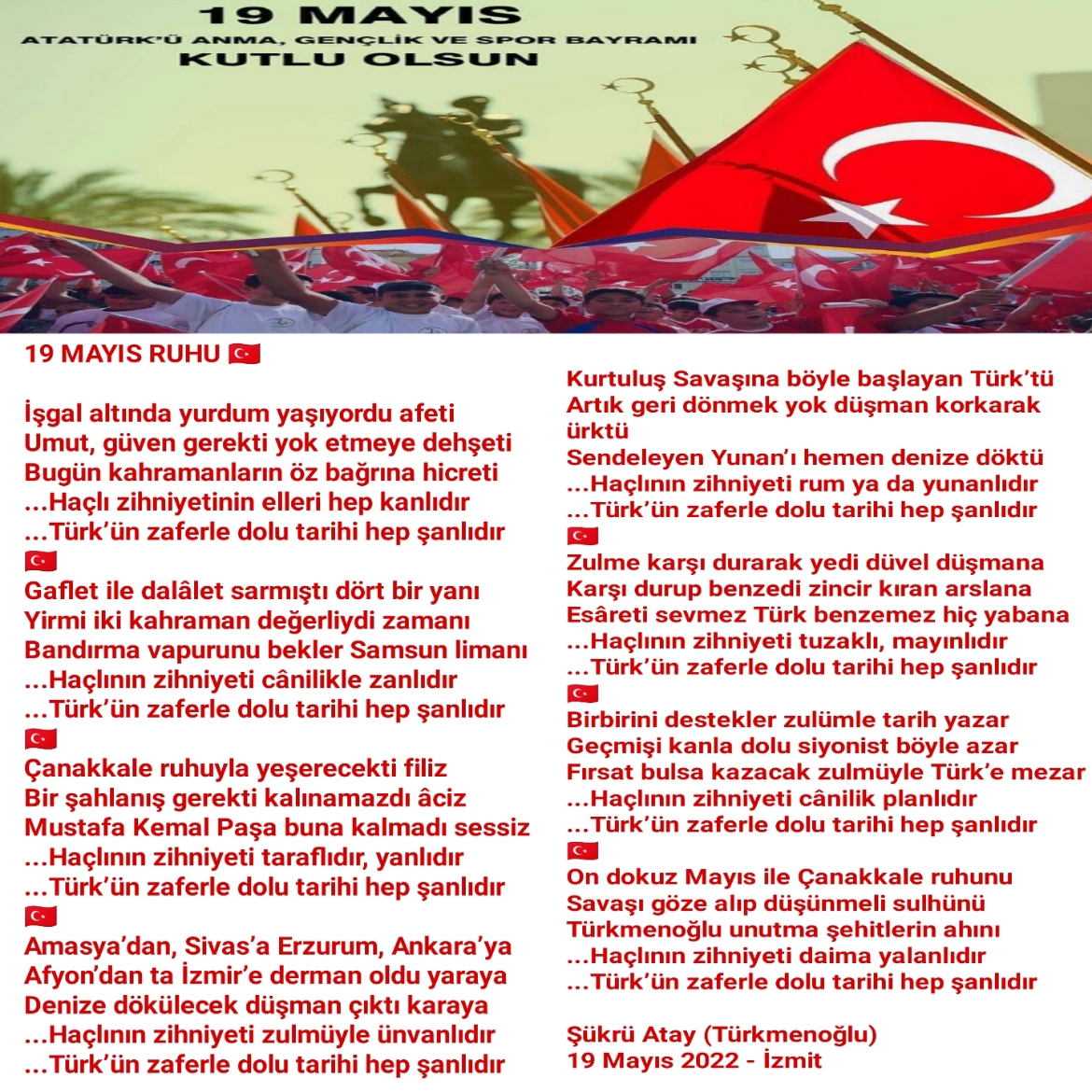 19 MAYIS RUHU