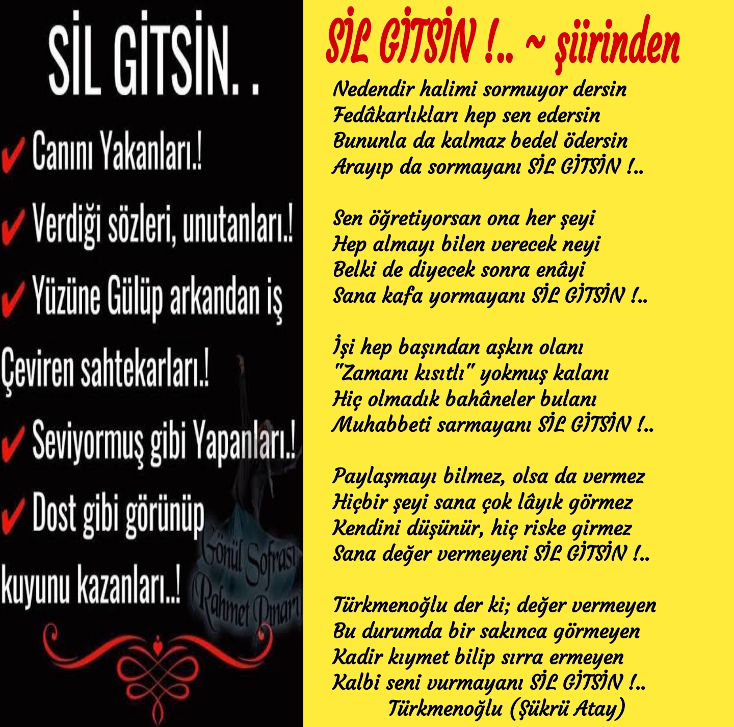 SİL GİTSİN !..