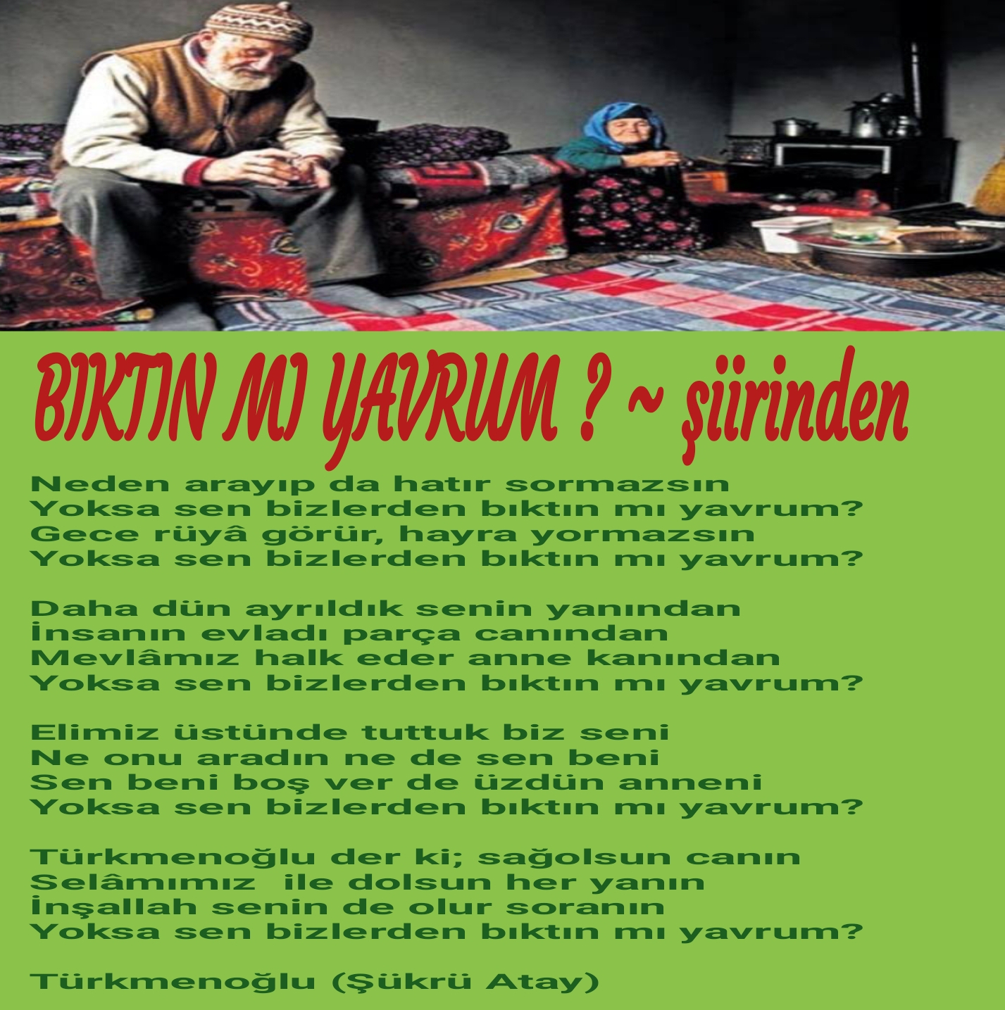 BIKTIN MI YAVRUM ?