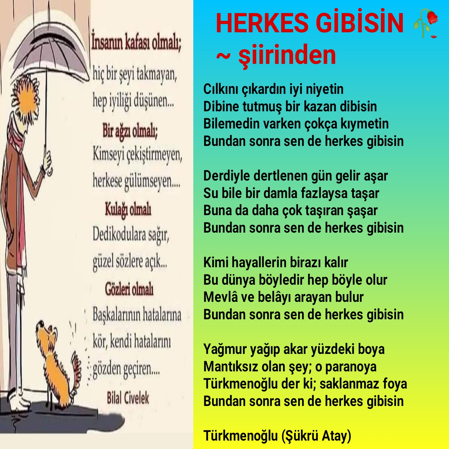 HERKES GİBİSİN