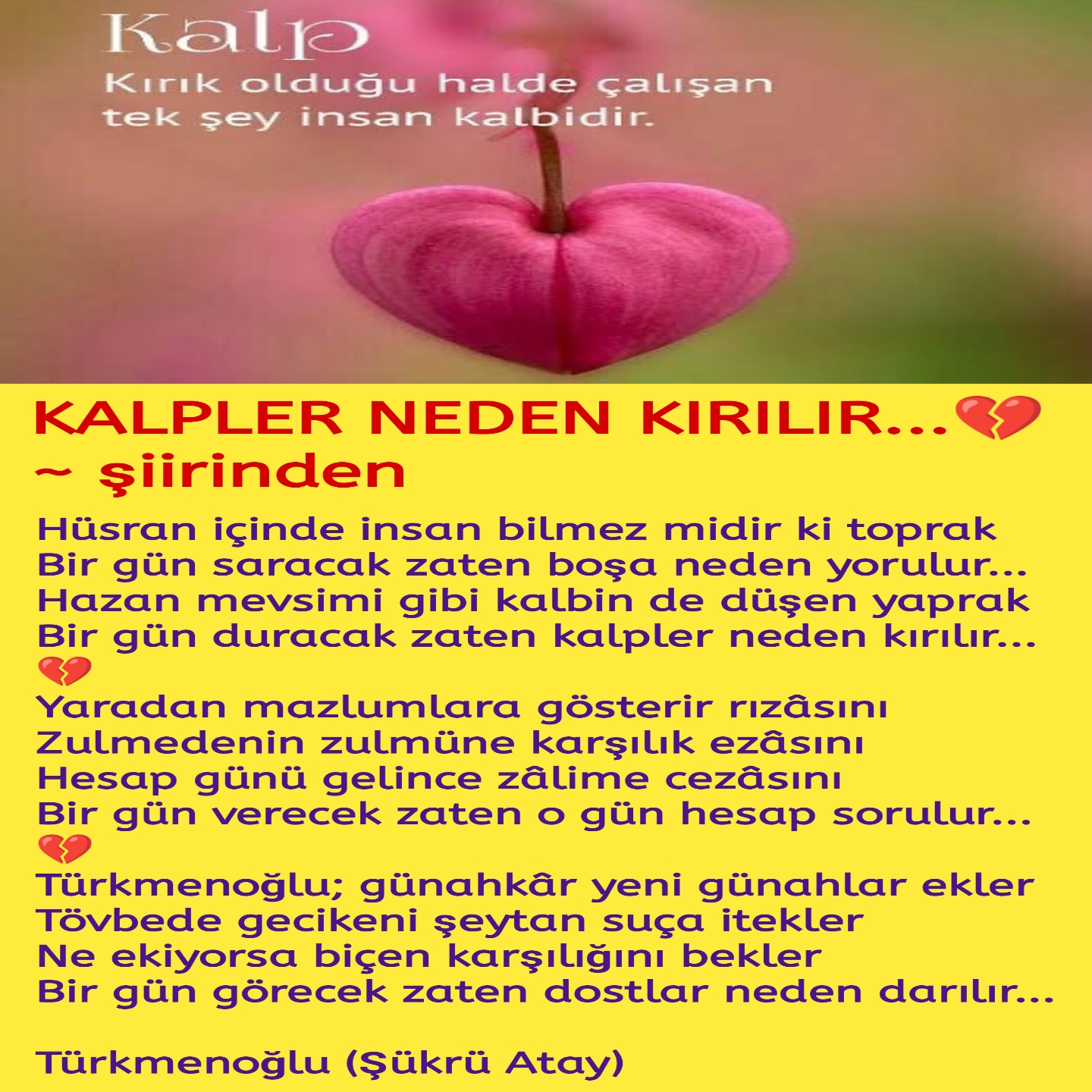 KALPLER NEDEN KIRILIR...