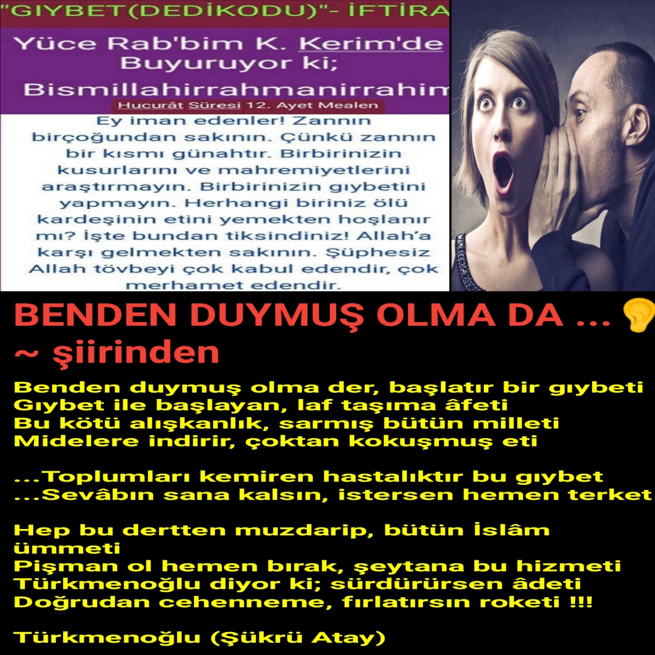 BENDEN DUYMUŞ OLMA DA ...