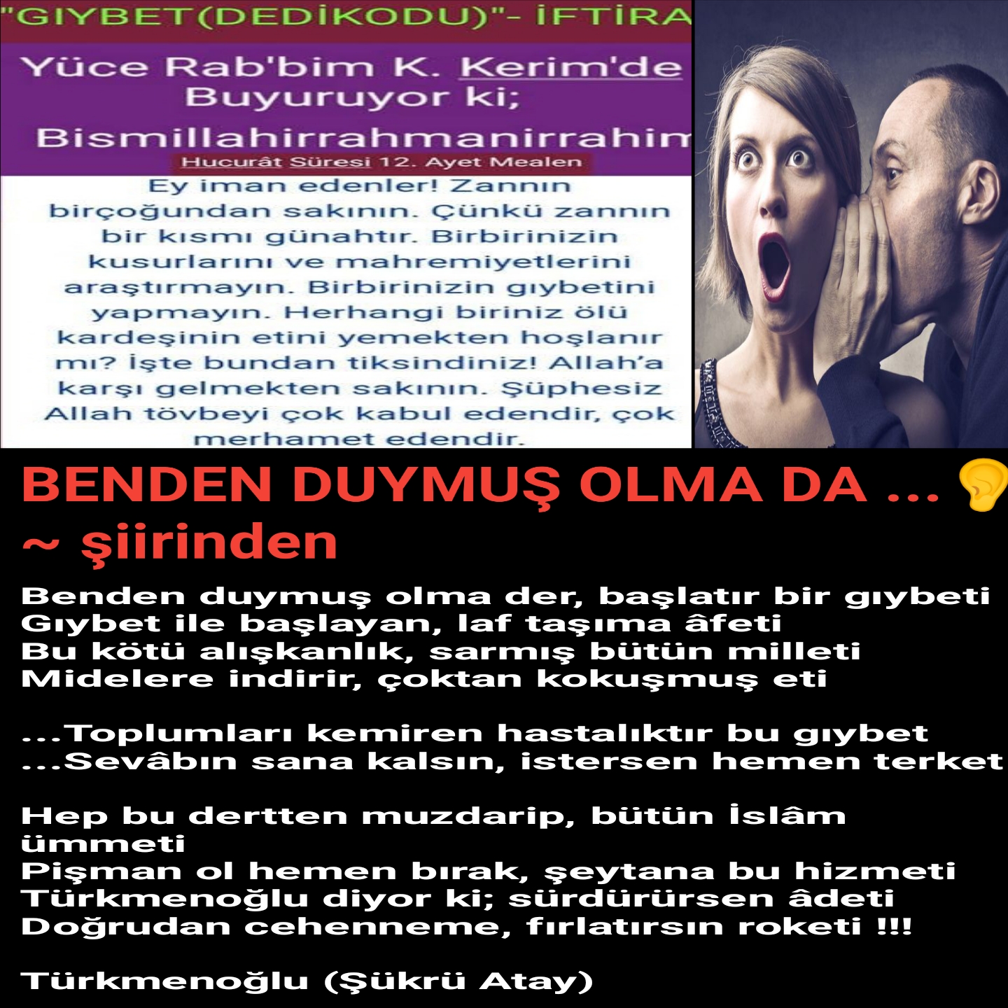 DEDİKODU VE GIYBET