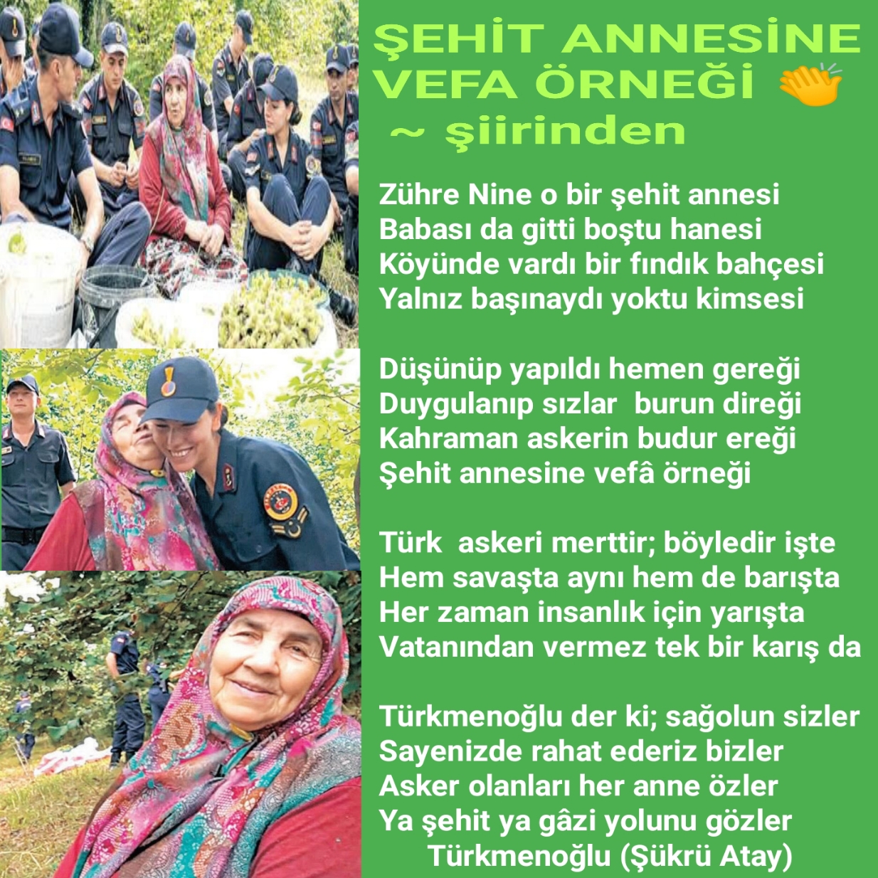 ŞEHİT ANNESİNE VEFA ÖRNEĞİ