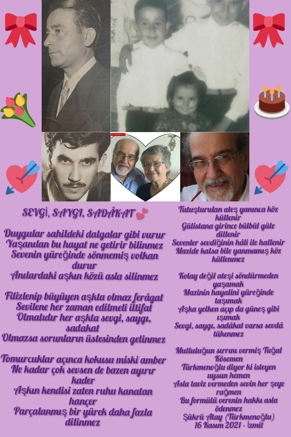SEVGİ, SAYGI, SADÂKAT