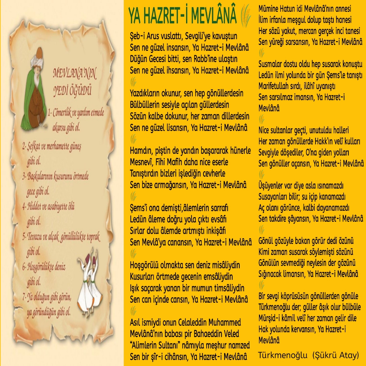 HAZRET-İ MEVLÂNÂ HAKKINDA