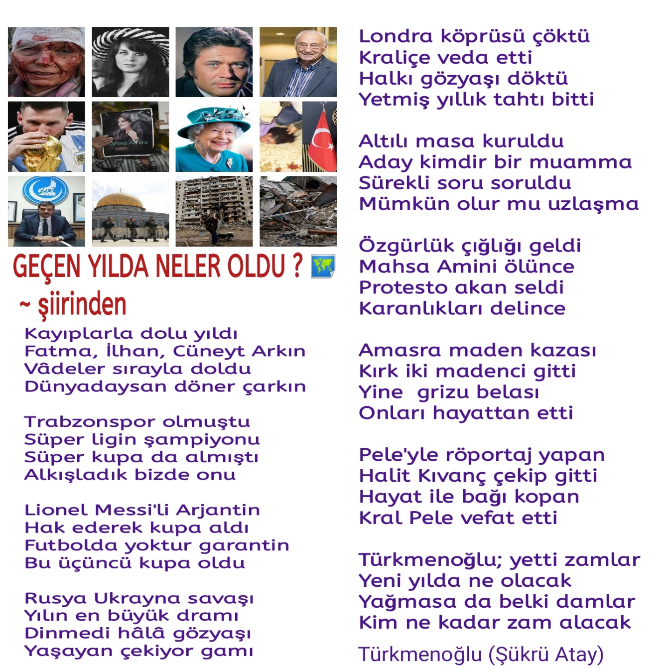 GEÇEN YILDA NELER OLDU ?