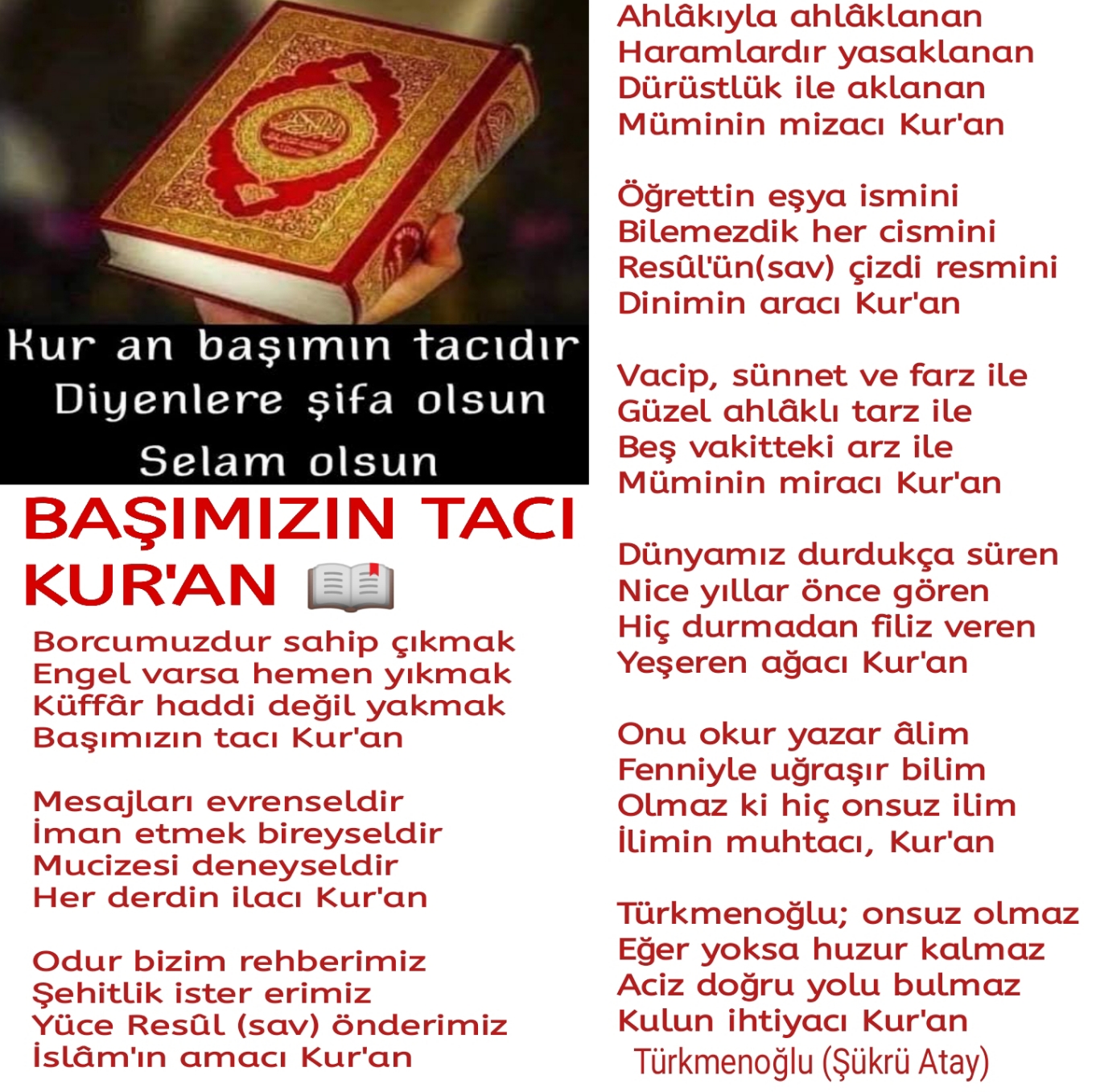 BAŞIMIZIN TACI KUR'AN