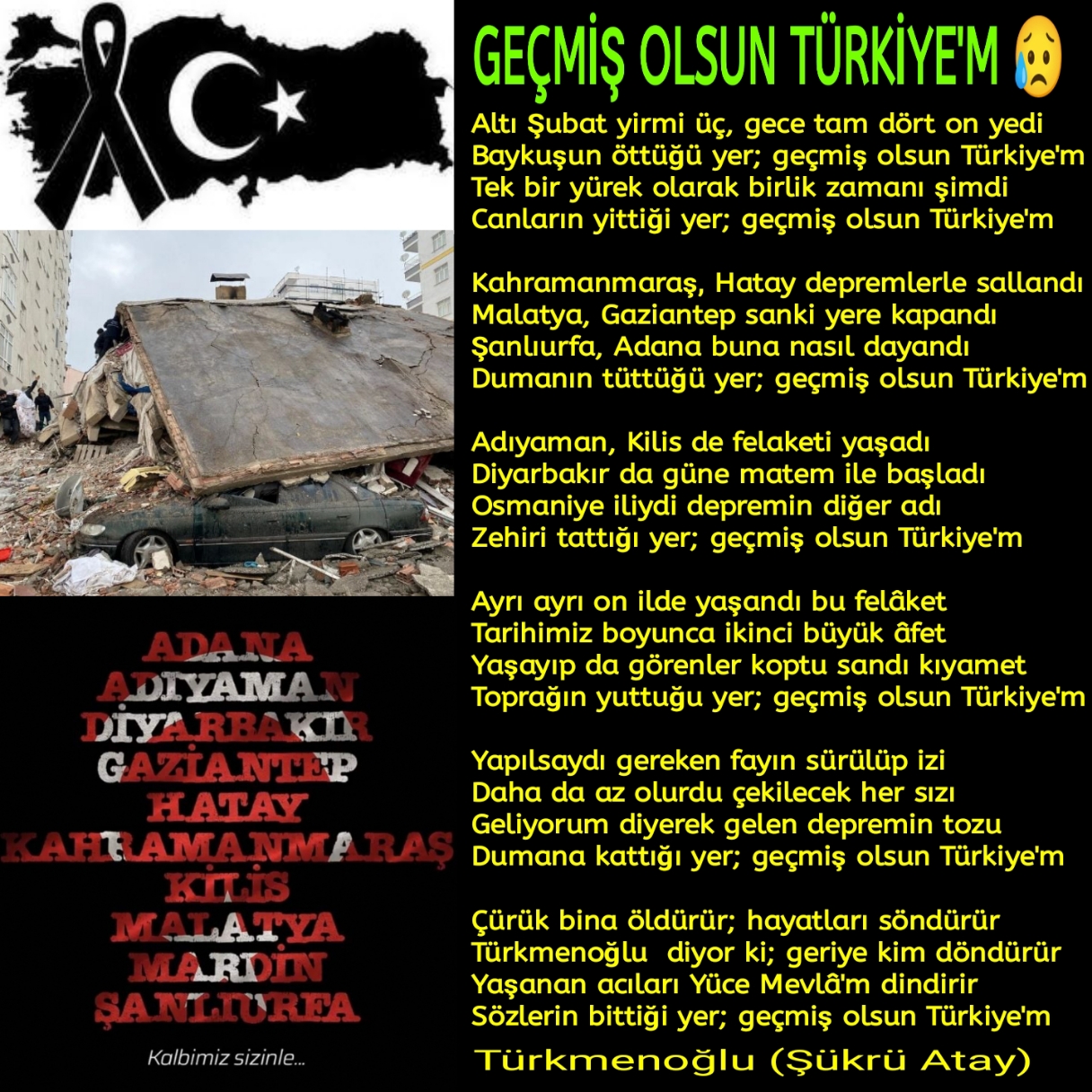 Geçmiş Olsun Türkiye'm