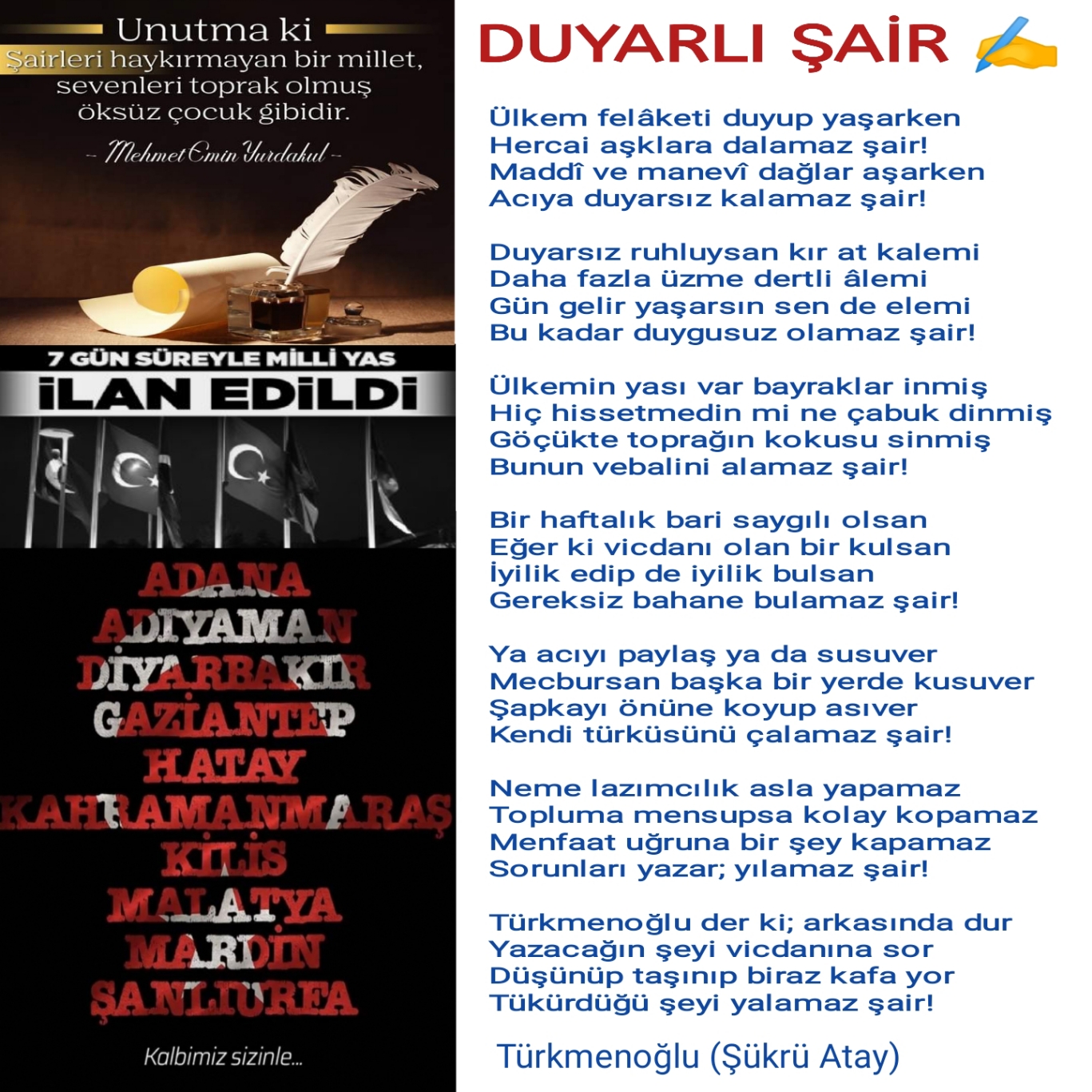 DUYARLI ŞAİR