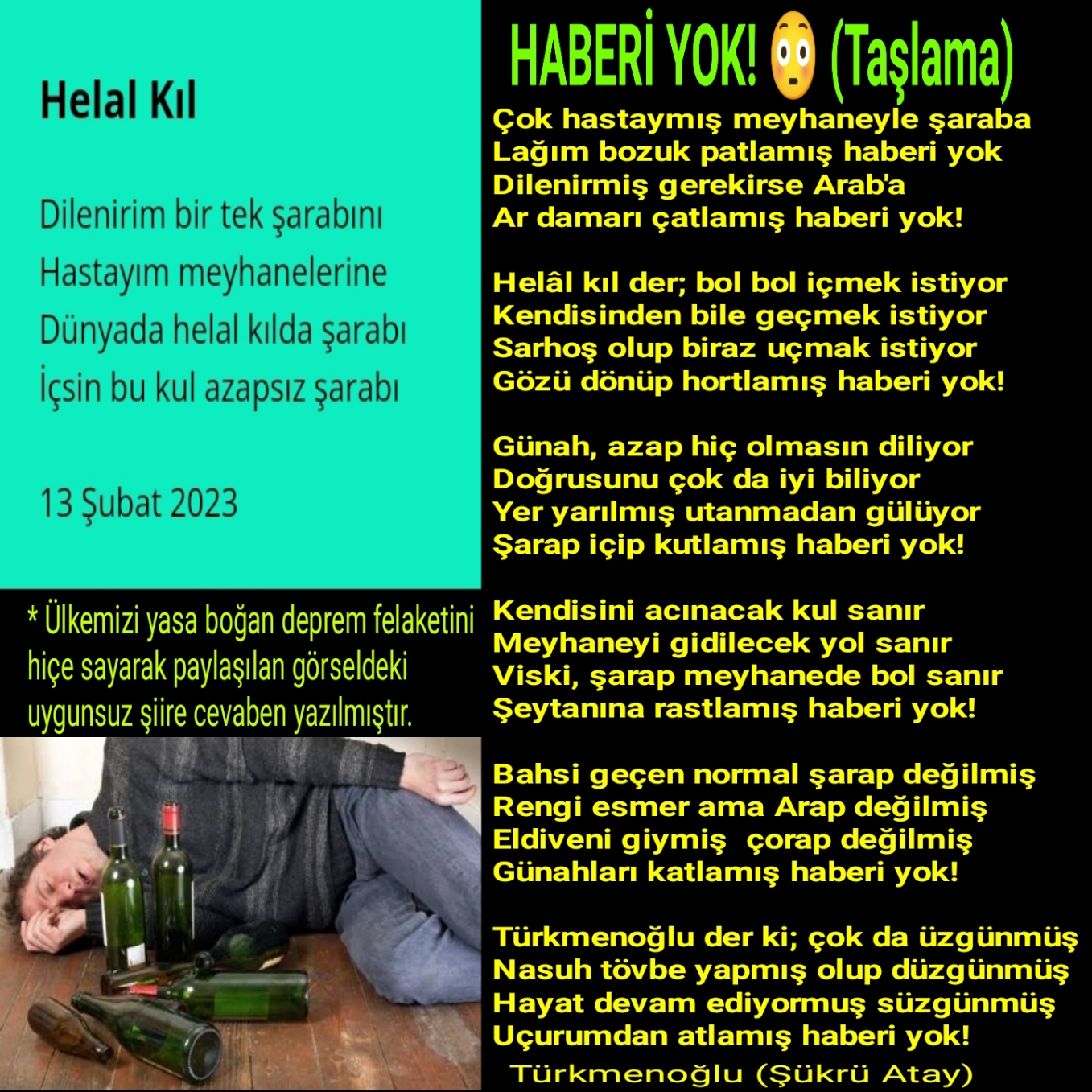HABERİ YOK! (Taşlama)