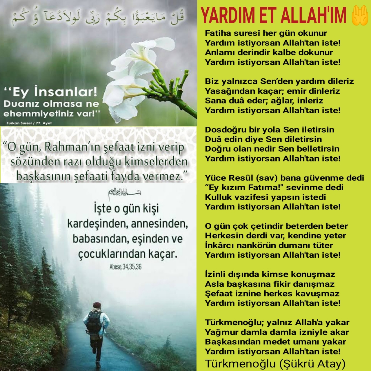 YARDIM ET ALLAH'IM