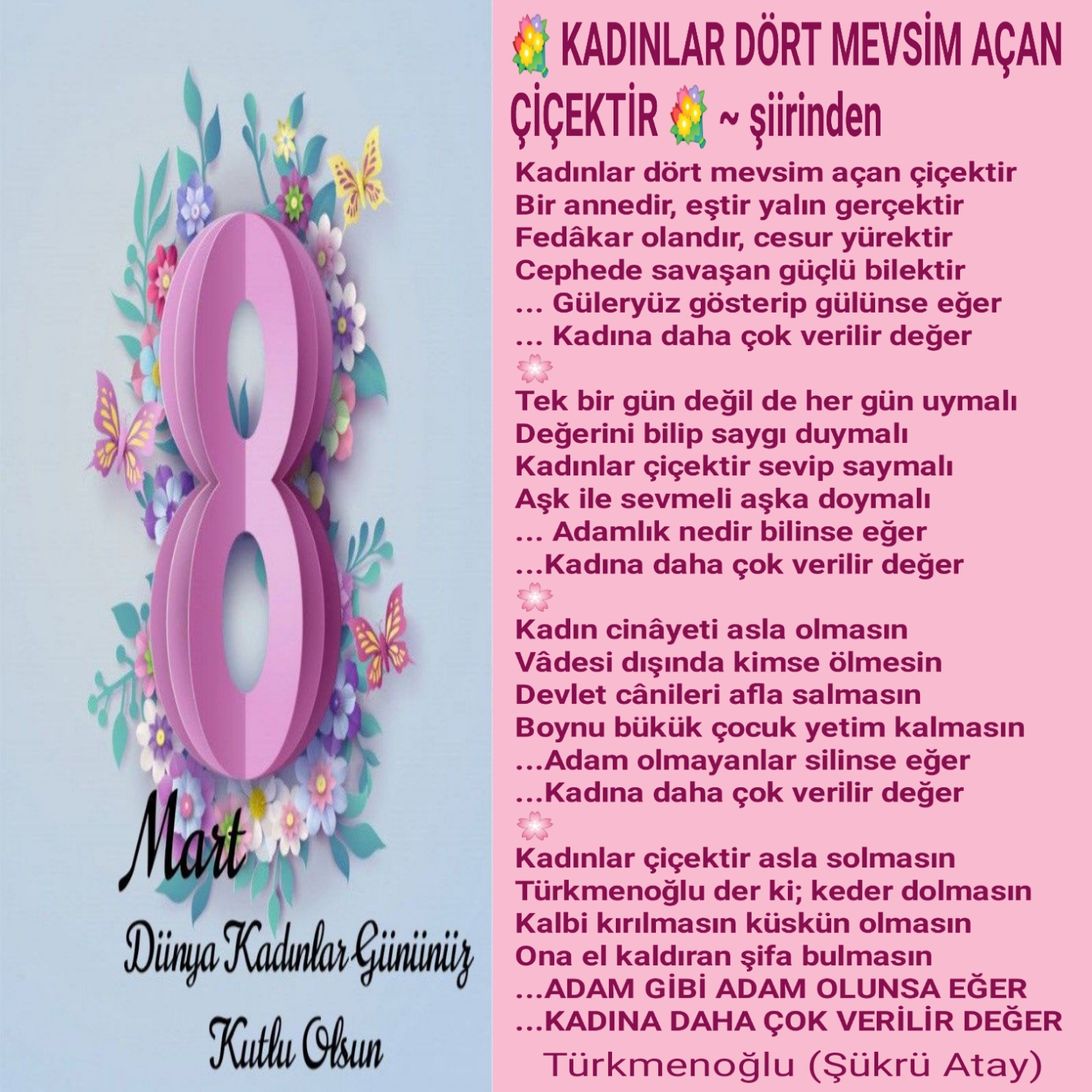 Kadınlar Dört Mevsim Açan Çiçektir
