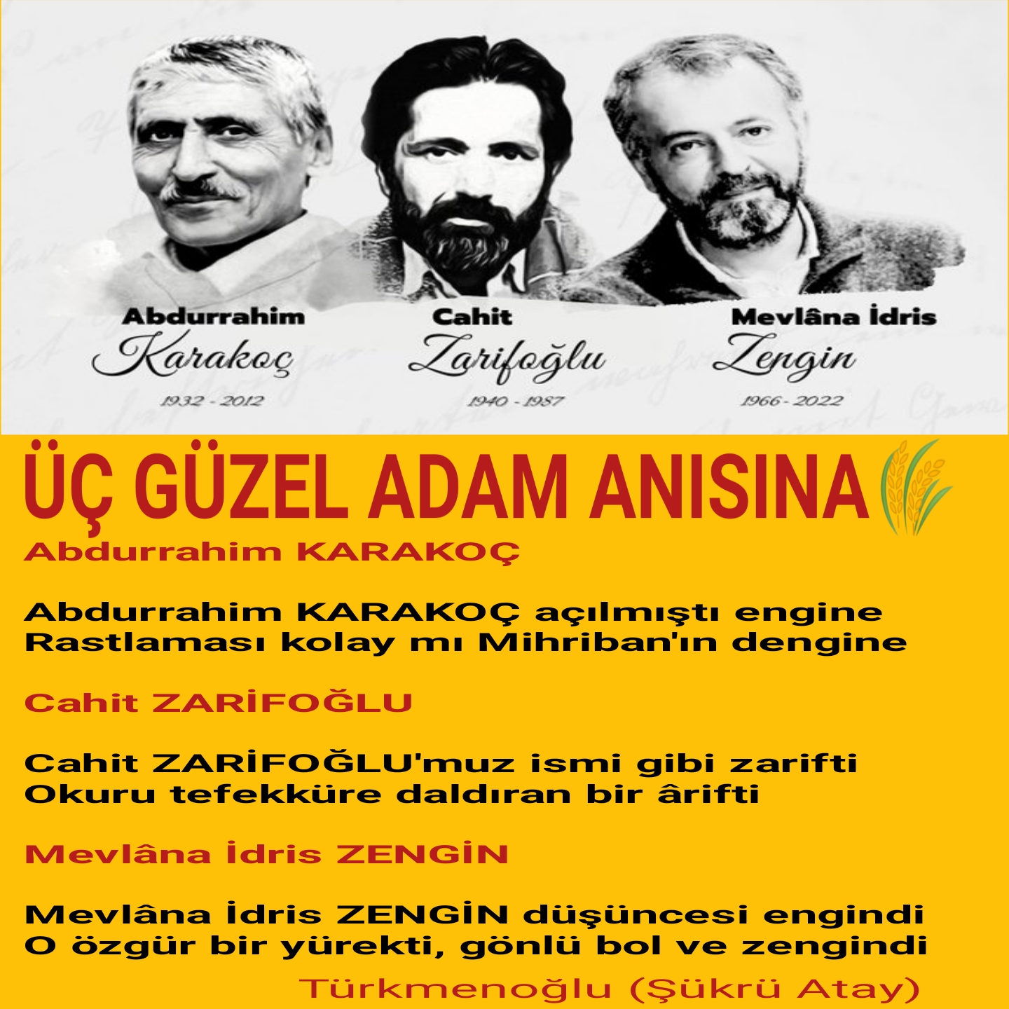 ÜÇ GÜZEL ADAM ANISINA