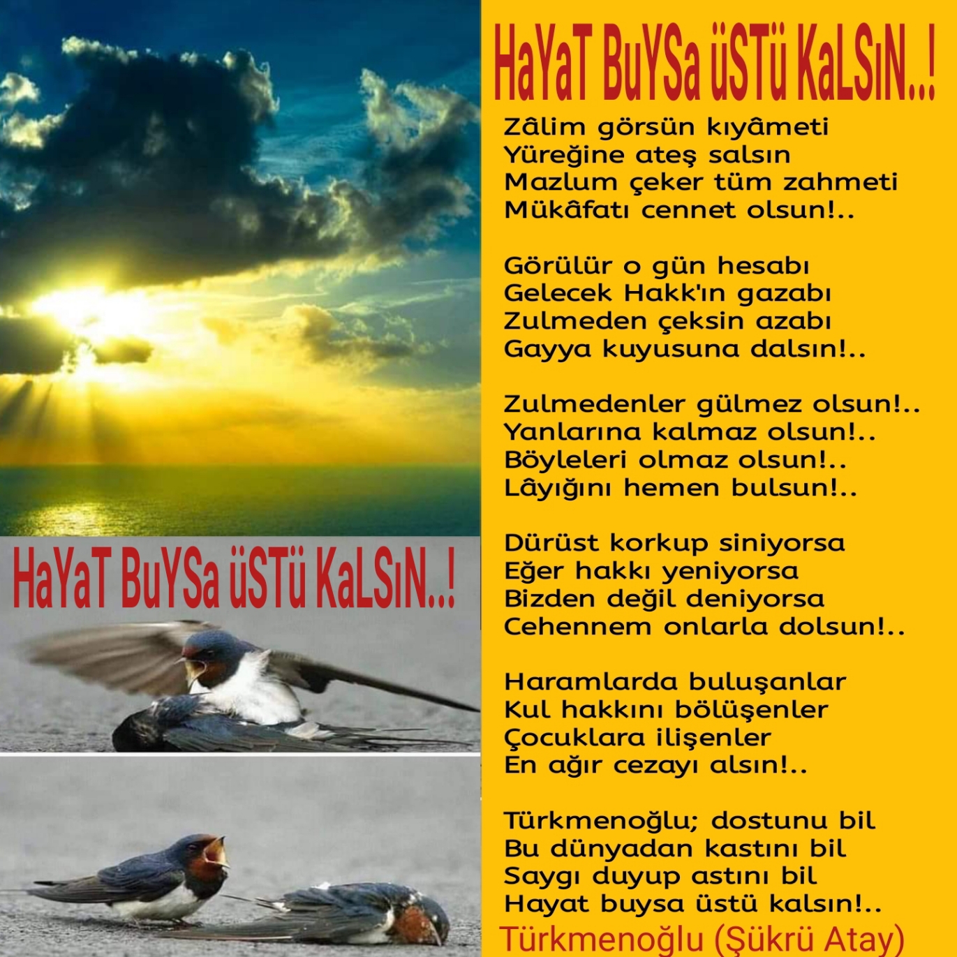 HaYaT BuYSa üSTü KaLSıN..!