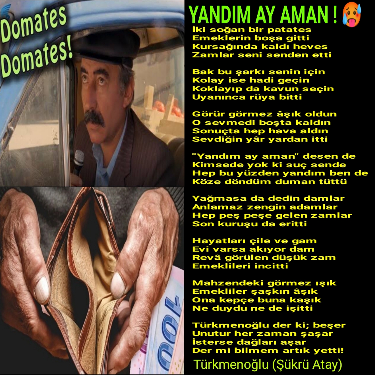 YANDIM AY AMAN !
